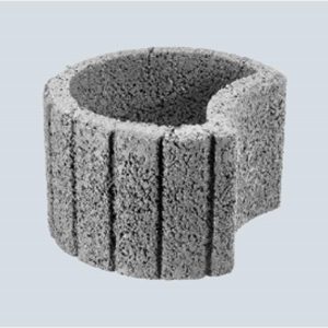 گلدان بتنی طوسی 29*40*50 سانتیمتر