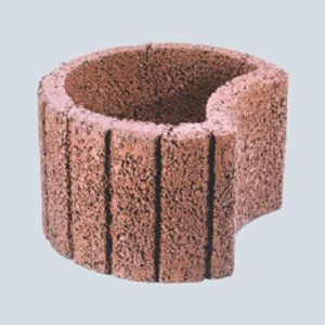 گلدان بتنی قرمز 29*40*50 سانتیمتر