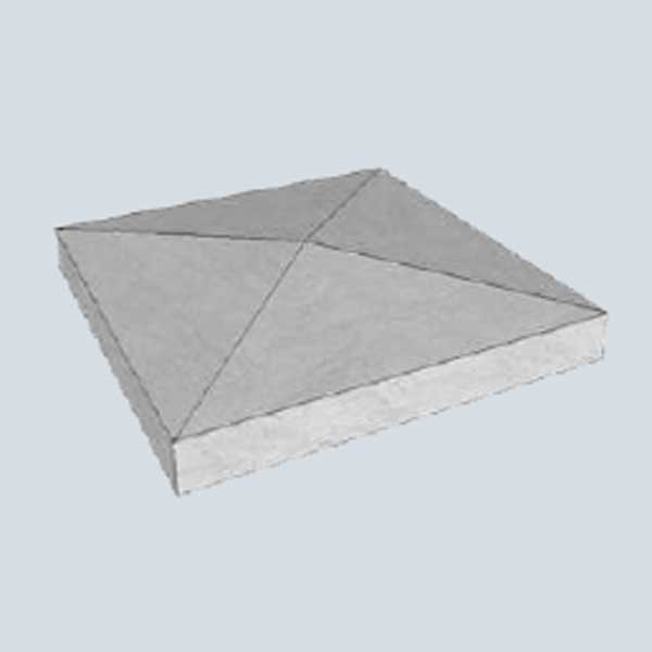 درپوش بتنی چهارطرفه 70*70