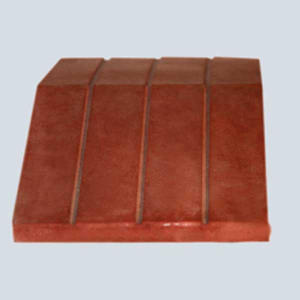 درپوش بتنی شیاردار قرمز/23*46